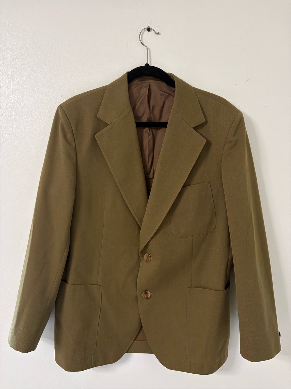 Men's Olive Blazer - Classic Two-Button Sport Coat